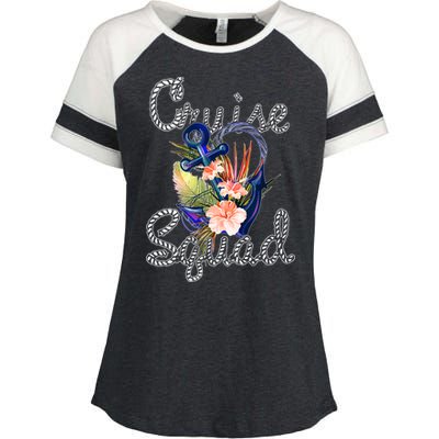 Cruise Squad Anchor Enza Ladies Jersey Colorblock Tee