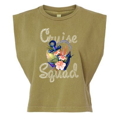 Cruise Squad Anchor Garment-Dyed Women's Muscle Tee