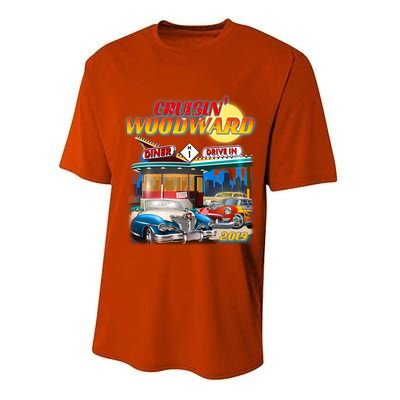 Cruisin' Woodward Diner Day time Performance Sprint T-Shirt