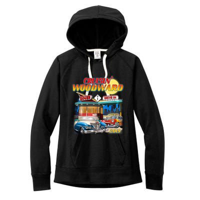 Cruisin' Woodward Diner Day time Women's Fleece Hoodie