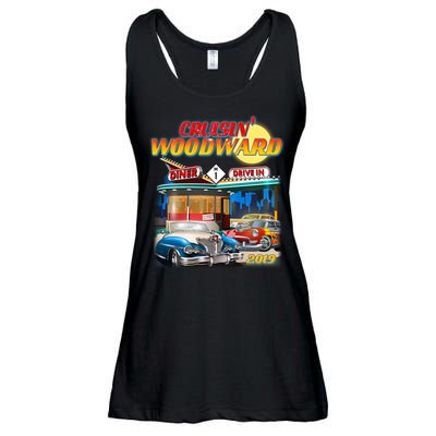 Cruisin' Woodward Diner Day time Ladies Essential Flowy Tank