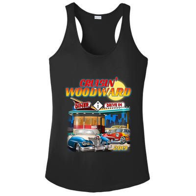 Cruisin' Woodward Diner Day time Ladies PosiCharge Competitor Racerback Tank