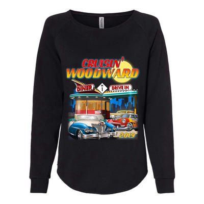 Cruisin' Woodward Diner Day time Womens California Wash Sweatshirt