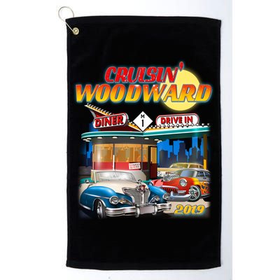 Cruisin' Woodward Diner Day time Golf Towel