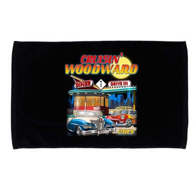 Cruisin' Woodward Diner Day time Microfiber Hand Towel