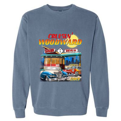 Cruisin' Woodward Diner Day time Garment-Dyed Sweatshirt