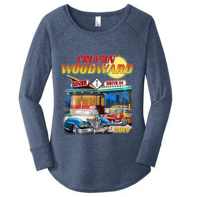 Cruisin' Woodward Diner Day time Women's Perfect Tri Tunic Long Sleeve Shirt