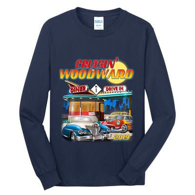 Cruisin' Woodward Diner Day time Tall Long Sleeve T-Shirt