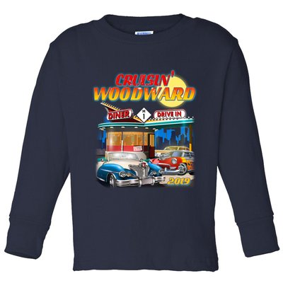 Cruisin' Woodward Diner Day time Toddler Long Sleeve Shirt