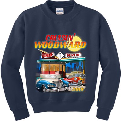 Cruisin' Woodward Diner Day time Kids Sweatshirt