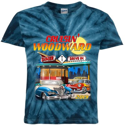 Cruisin' Woodward Diner Day time Kids Tie-Dye T-Shirt