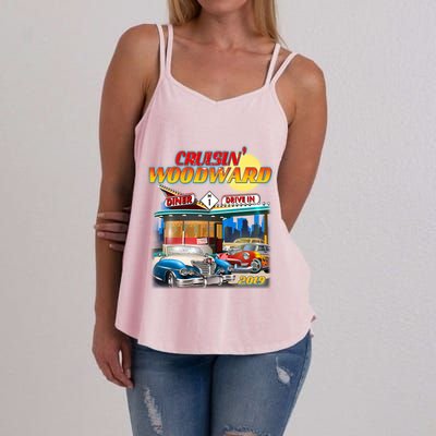 Cruisin' Woodward Diner Day time Women's Strappy Tank