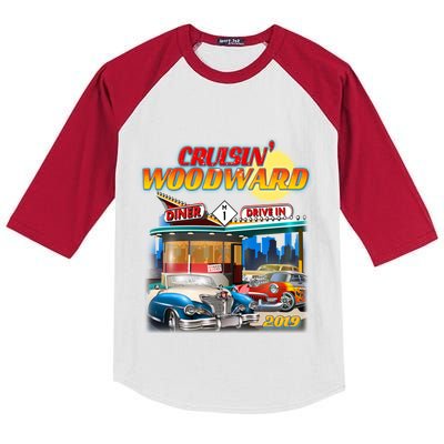 Cruisin' Woodward Diner Day time Kids Colorblock Raglan Jersey