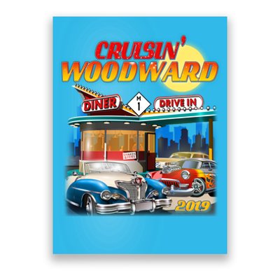 Cruisin' Woodward Diner Day time Poster