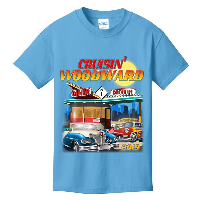 Cruisin' Woodward Diner Day time Kids T-Shirt