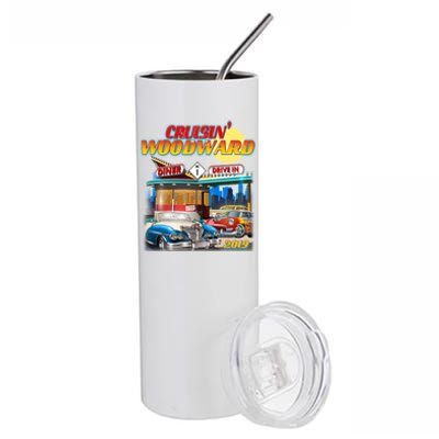 Cruisin' Woodward Diner Day time Stainless Steel Tumbler