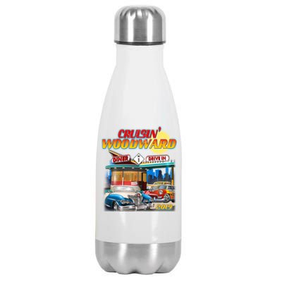 Cruisin' Woodward Diner Day time Stainless Steel Insulated Water Bottle