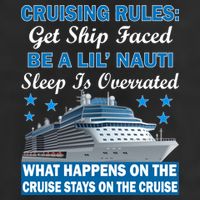 Cruising Rules Get Ship Faced Funny Cruise Adult Drive Performance Visor