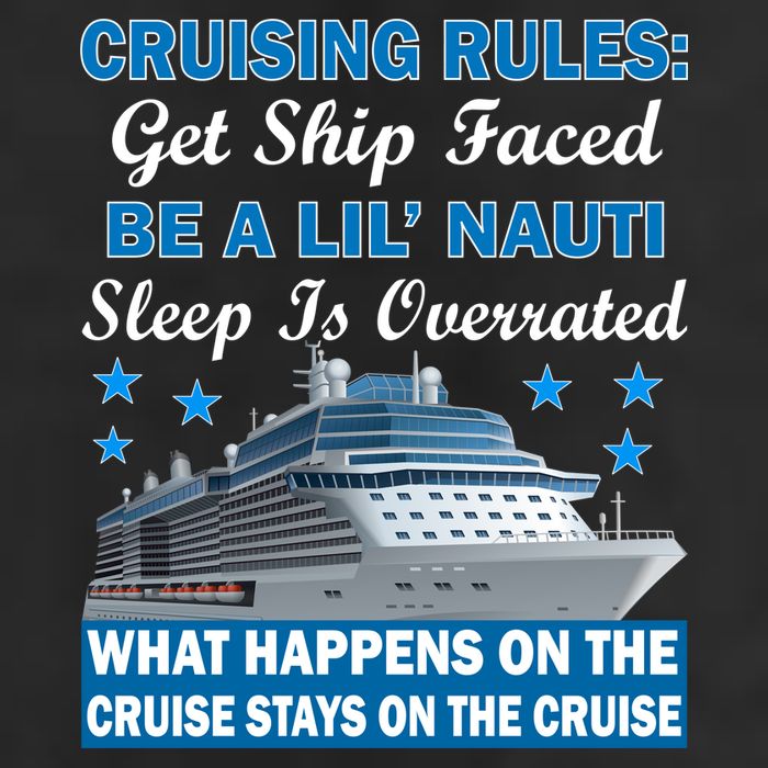 Cruising Rules Get Ship Faced Funny Cruise Adult Drive Performance Visor