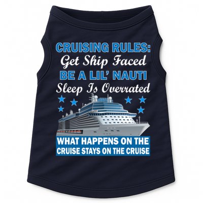 Cruising Rules Get Ship Faced Funny Cruise Doggie Tank