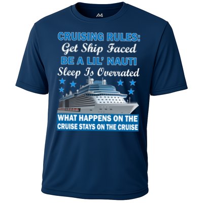Cruising Rules Get Ship Faced Funny Cruise Performance Shirt