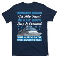 Cruising Rules Get Ship Faced Funny Cruise T-Shirt