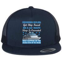 Cruising Rules Get Ship Faced Funny Cruise Flatbill Hat