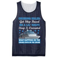 Cruising Rules Get Ship Faced Funny Cruise Mesh Reversible Basketball Jersey Tank