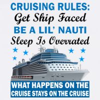 Cruising Rules Get Ship Faced Funny Cruise Garment-Dyed Sweatshirt