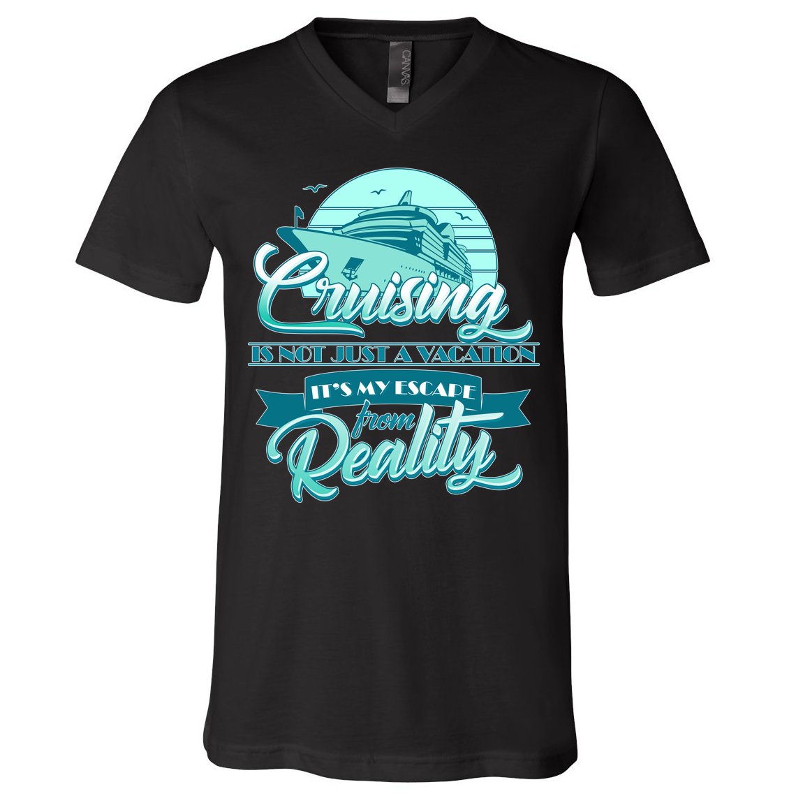 Cruising Vacation Escape From reality V-Neck T-Shirt