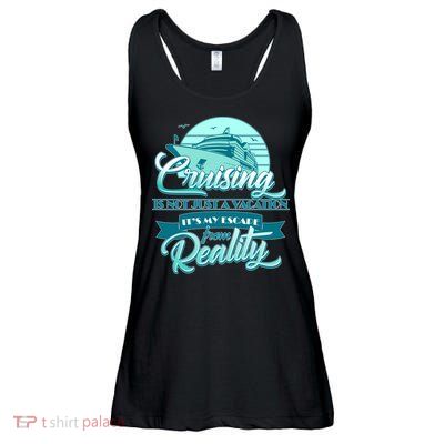 Cruising Vacation Escape From reality Ladies Essential Flowy Tank
