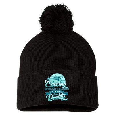 Cruising Vacation Escape From reality Pom Pom 12in Knit Beanie