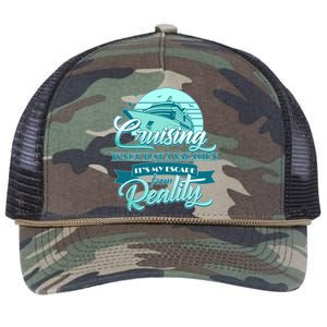 Cruising Vacation Escape From reality Retro Rope Trucker Hat Cap