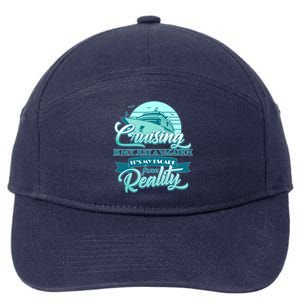 Cruising Vacation Escape From reality 7-Panel Snapback Hat