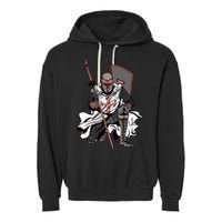 Crusader Knight Garment-Dyed Fleece Hoodie