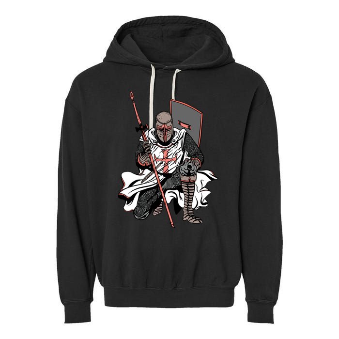 Crusader Knight Garment-Dyed Fleece Hoodie