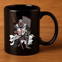 Crusader Knight 11oz C Handle Ceramic Mug