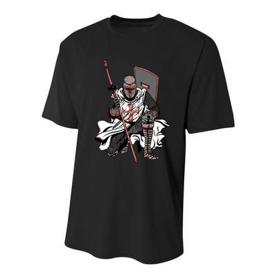 Crusader Knight Youth Performance Sprint T-Shirt