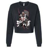 Crusader Knight Cropped Pullover Crew