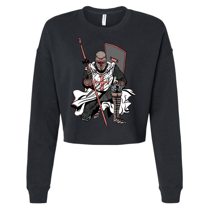 Crusader Knight Cropped Pullover Crew