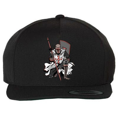 Crusader Knight Wool Snapback Cap