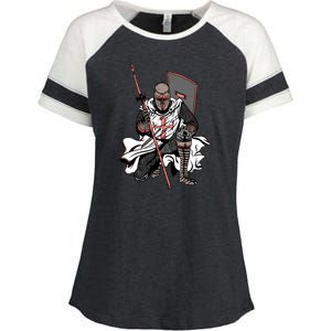 Crusader Knight Enza Ladies Jersey Colorblock Tee