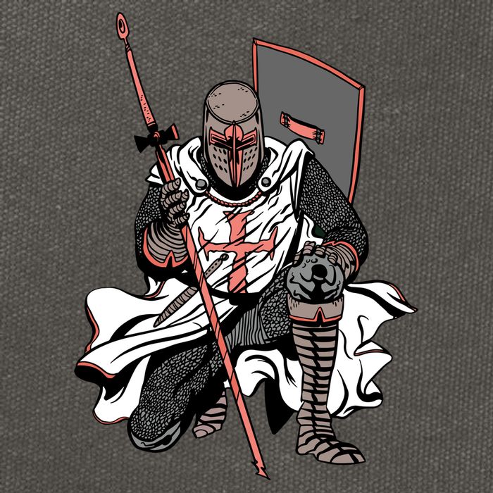 Crusader Knight Cotton Canvas Backpack