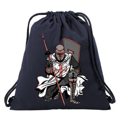 Crusader Knight Drawstring Bag