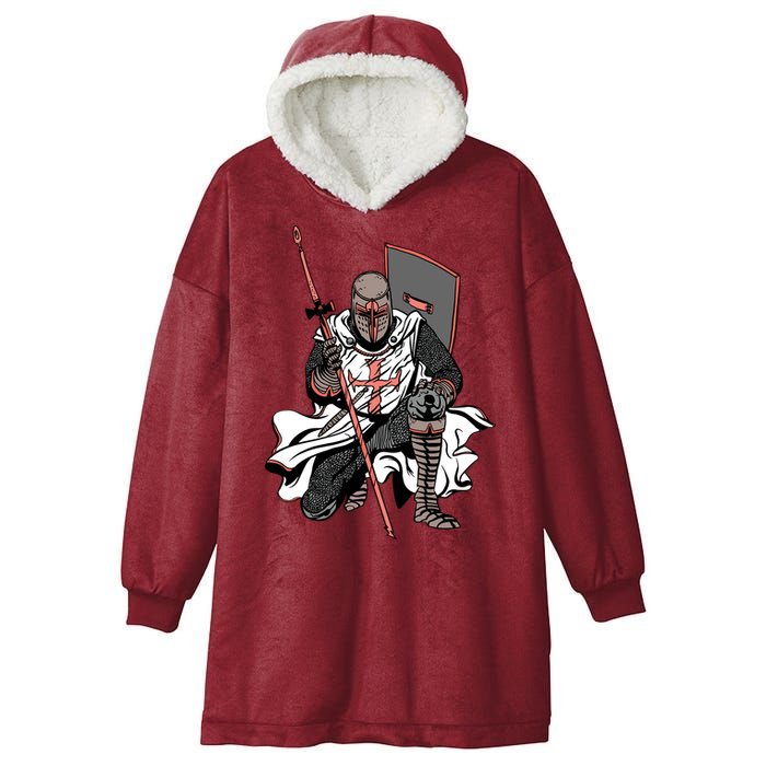 Crusader Knight Hooded Wearable Blanket