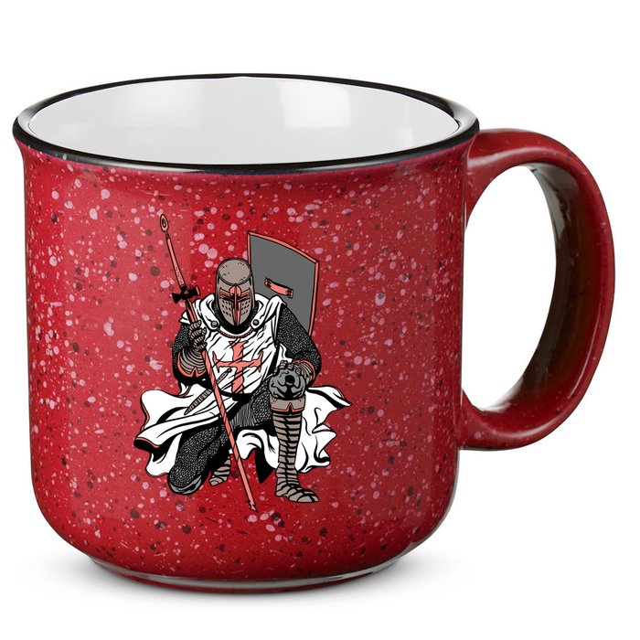Crusader Knight 15oz Campfire Ceramic Mug