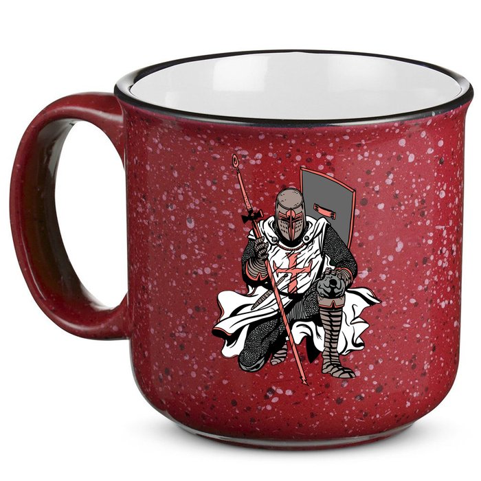 Crusader Knight 15oz Campfire Ceramic Mug