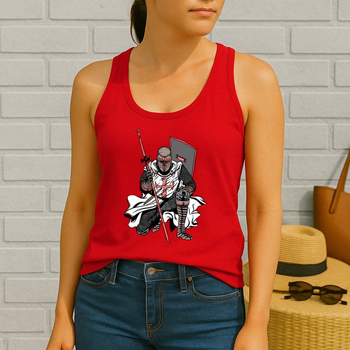 Crusader Knight Womens Tank Top