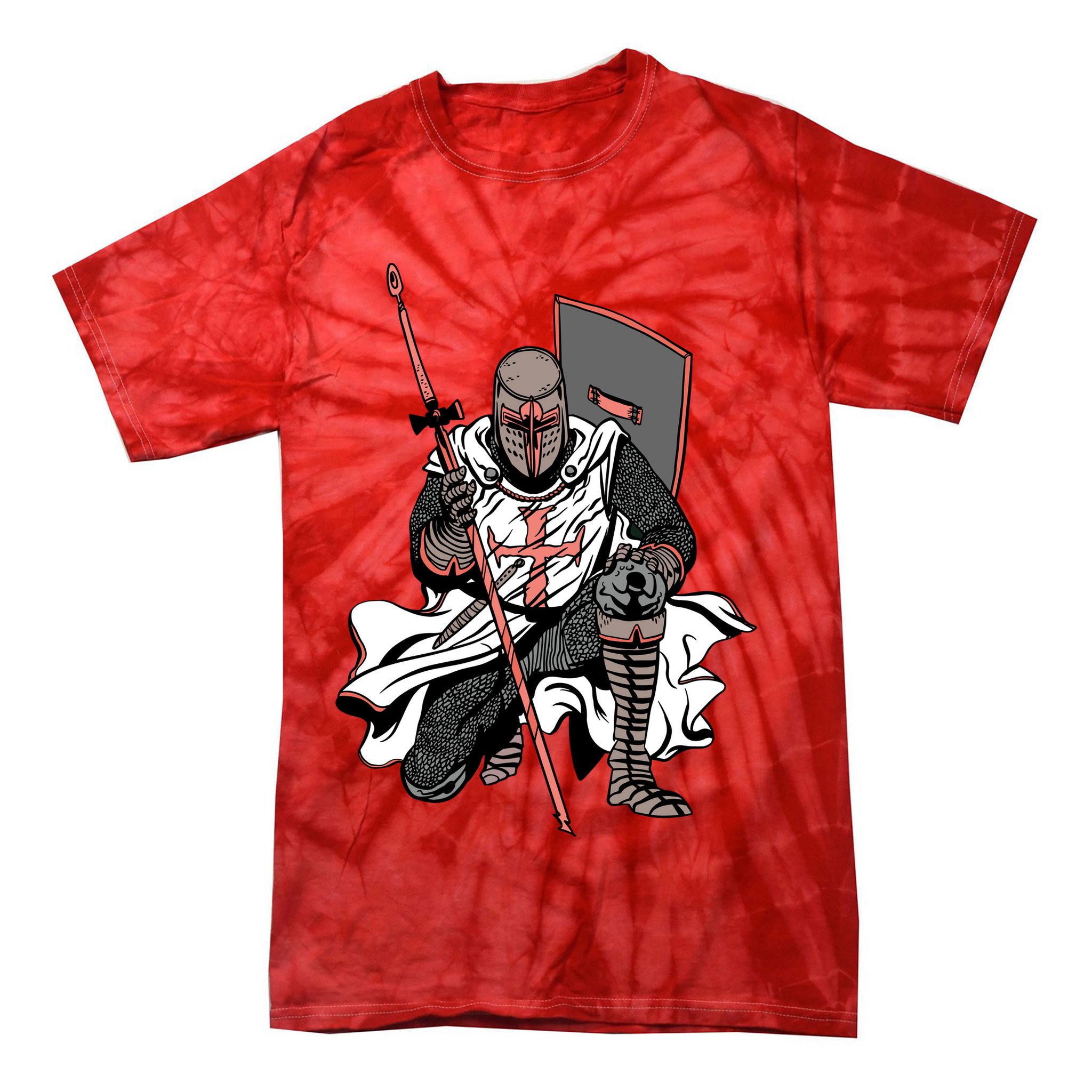 Crusader Knight Tie-Dye T-Shirt