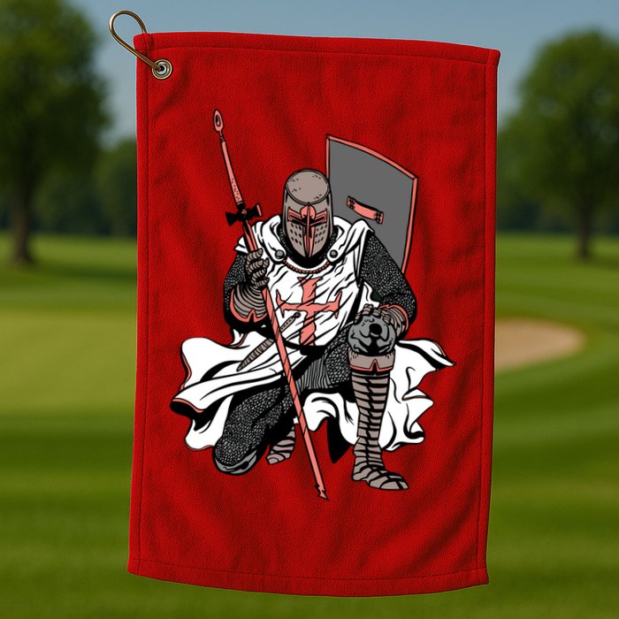 Crusader Knight Golf Towel